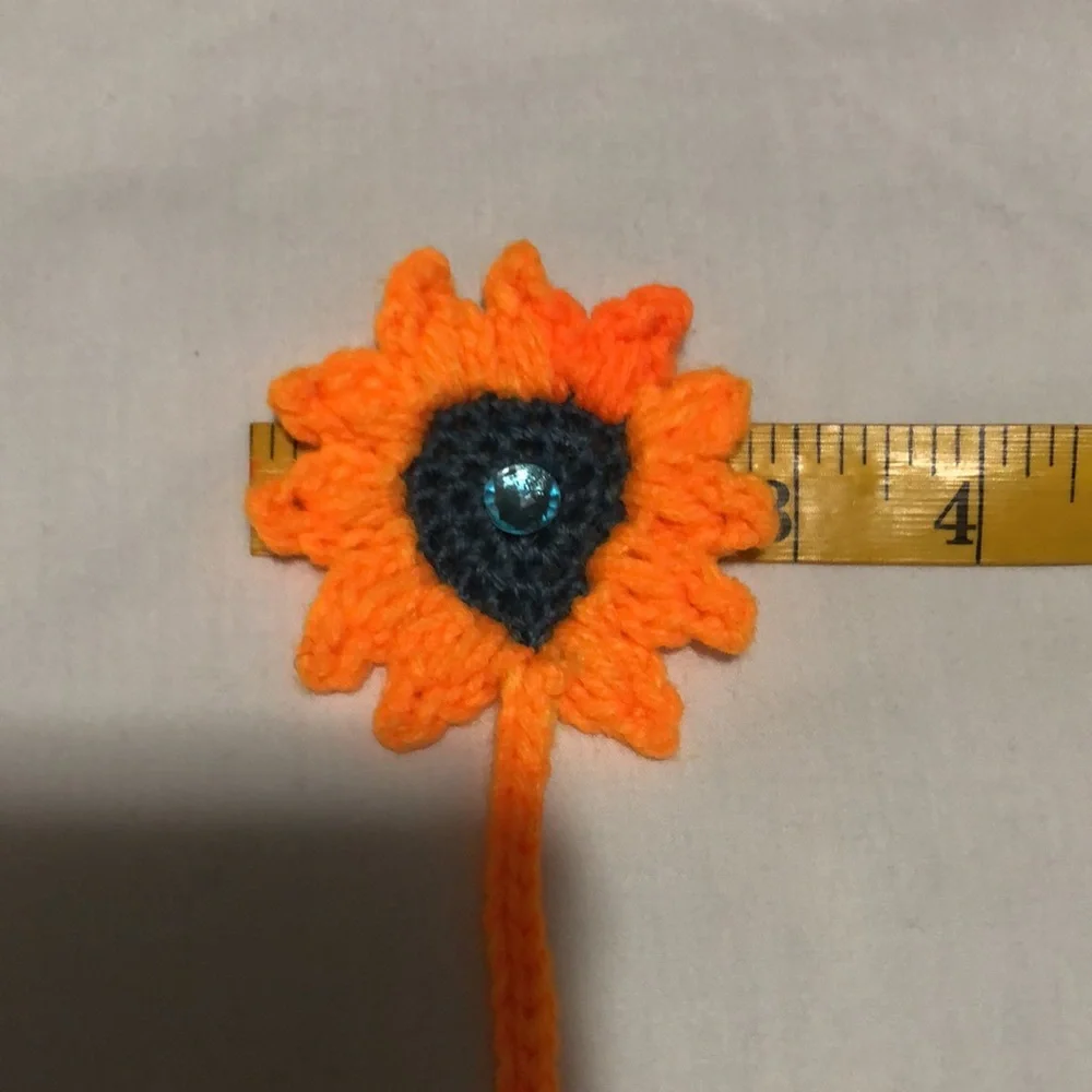 Flower Crochet Bookmark